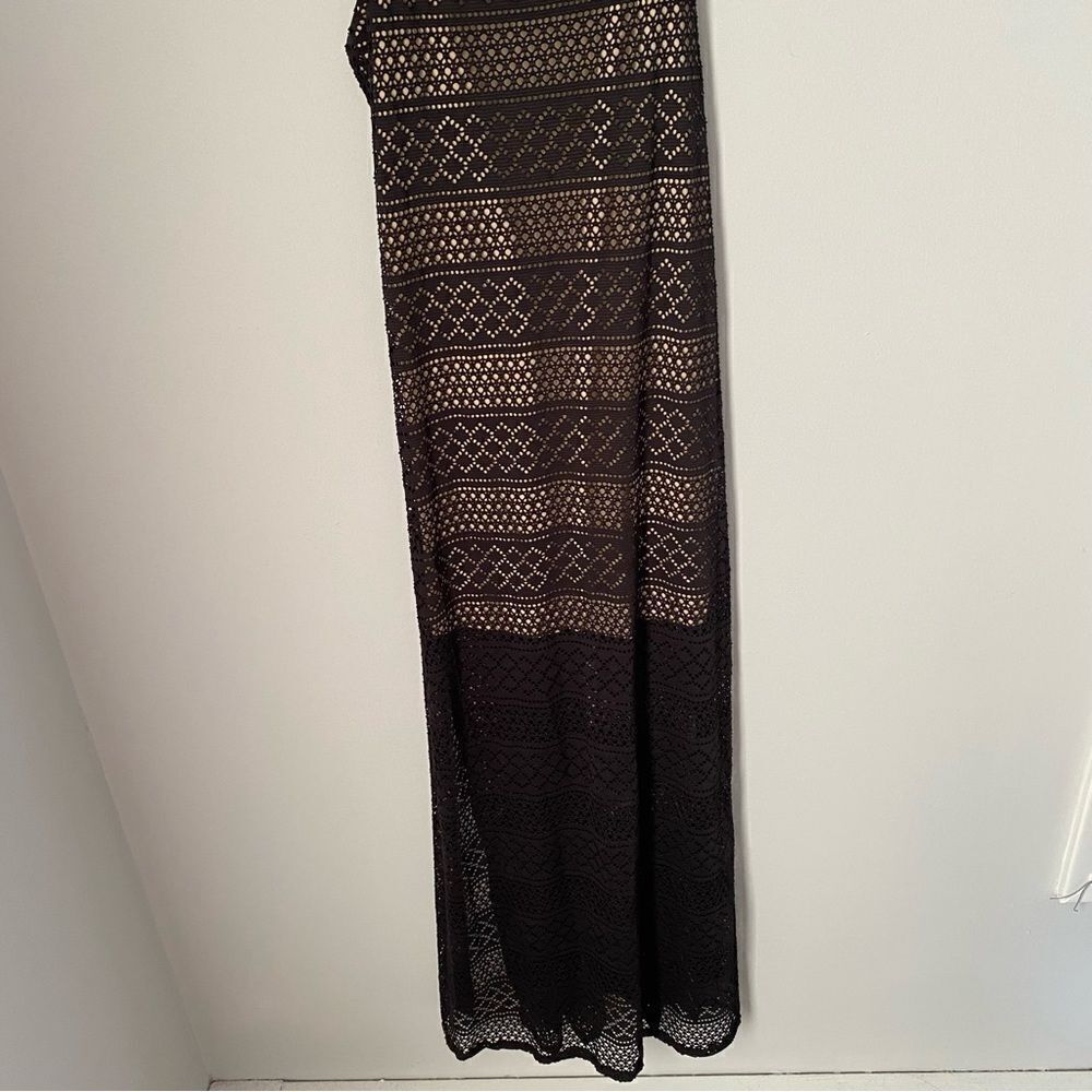 Joe & Elle Women’s Eyelet Lined Maxi Black Slip Dress size L - Picture 5 of 5